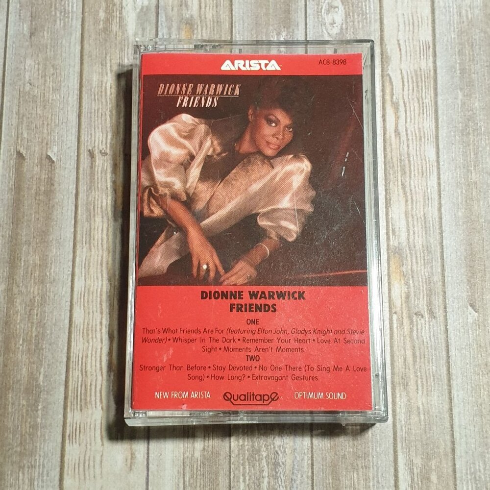 Dionne Warwick Friends Cassette Tape 1985 Arista Records